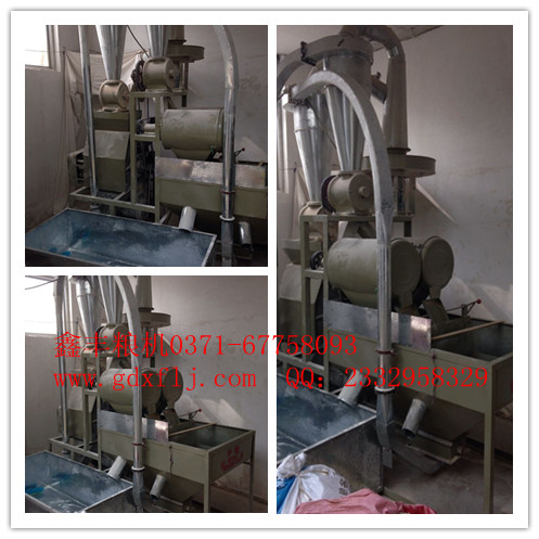 河南中牟移民村安裝的自動上料面粉機(jī)單機(jī)設(shè)備