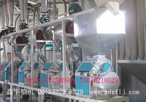 河北30噸級面粉機組安裝成功