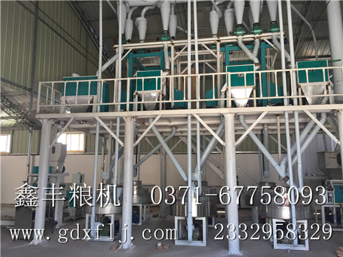 新鄉(xiāng)封丘7組鋼架式石磨面粉機組