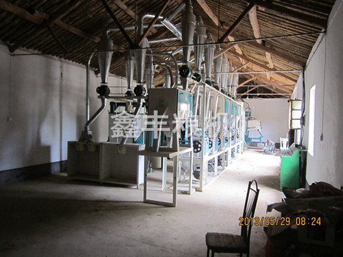 陜西渭南30噸面粉機組設(shè)備現(xiàn)場圖