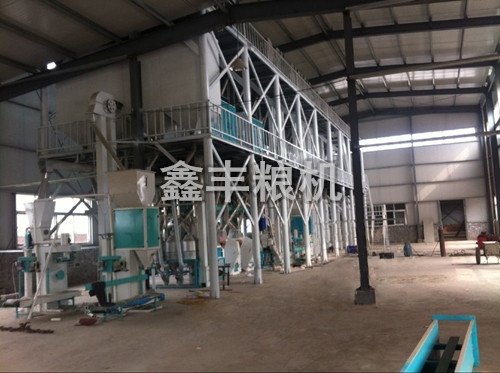 吉林地區(qū)安裝的100噸玉米加工設(shè)備